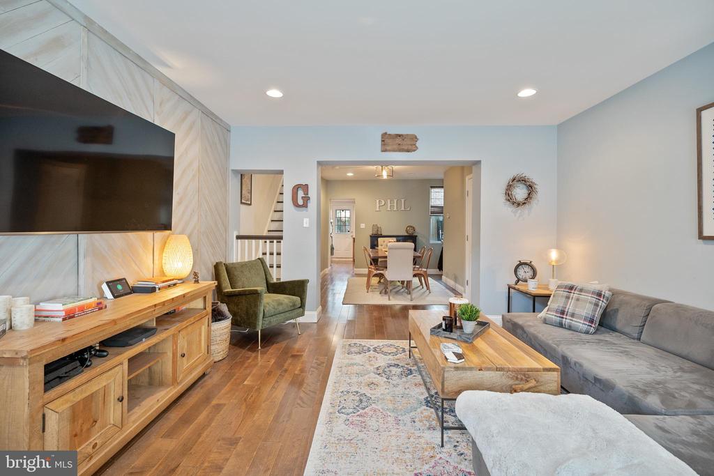 Welcome to one of the coolest neighborhoods in the city...Fishtown! This beautifully appointed 3 bed 2 full bath 3-story townhome is awesomely located in the heart of Fishtown. It's just a quick walk to Frankford Ave., Loco Pez, Cedar Point, ReAnimator Coffee, Kraftwork, the Berks Station on the Market-Frankford Line, and so much more. As you walk-in, you're greeted by a spacious living room, and you'll immediately notice the hand crafted, custom wood wall feature. The first floor has an open concept, recessed lighting, and mocha hardwood floors. Off the living room is a nice-sized dining room, which leads to the kitchen. The kitchen features lots of cabinet space, stainless steel appliances, and granite counters. The kitchen grants access to the huge back patio that has a privacy fence and is perfect for BBQing, entertaining, morning coffee, etc. The 2nd floor is home to 2 bedrooms and a full bath. The 3rd floor is the master retreat with tons of closet space and master bath. This home has it all: the location, the size, and the finishes! Owner is a licensed PA Salesperson.