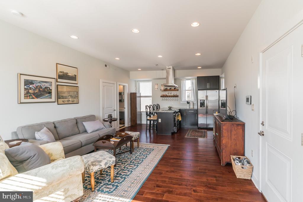 Welcome to this recently built, contemporary condo, located in the popular Francisville area! This home features scraped hardwoods throughout, a gourmet kitchen for the at-home chef, a luxury bathroom, and an open floor plan with ample natural light. The kitchen includes stainless steel appliances, a ventilated range hood, granite countertops and tile backsplash. The master suite is bright and sunny with plenty of space and a large, walk-in closet. The luxury bathroom has dual vanity sinks, state of the art fixtures and a glass-enclosed shower. Last, but not least, read a book with a warm cup of tea, or entertain your guests on the huge communal roof deck with 360-degree views of the city skyline!! With a walking score of 93, you are just minutes away from neighborhood favorites, including Francisville Rec Center, Rybread, Tela's Market & Kitchen, Bar Hygge and Thirsty Dice. This home is also located near Fairmount Park, Eastern State Penitentiary and the Philadelphia Art Museum. Enjoy your many public transportation options, as this home is just 3 blocks from the Broad St Subway, for quick access to Center City, as well as within a few blocks of many bus routes. TAX ABATEMENT REMAINING THROUGH 2026! Schedule a showing today!