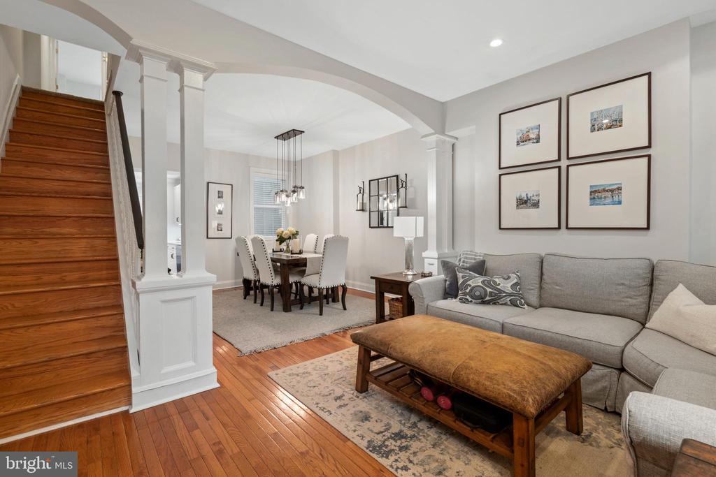 Welcome to this beautifully remodeled home located in Graduate Hospital on a quiet, tree-lined street! Enter into the open living space, which features elegant hardwood floors, high ceilings, custom molding, arched entryways, ample natural lighting, and recessed light fixtures. The modern kitchen includes stainless steel appliances, a gas stove, quartz countertops, custom tile backsplash, under cabinet lighting and plenty of cabinet space. The back patio offers a blank canvas for gardening, relaxation and/or entertaining. The second floor includes three bedrooms, with ample closet space, a washer and dryer closet, and a brand new full bathroom with a marble vanity top and marble shower tiling. The third floor features the huge primary suite, with an en suite bathroom (brand new as well) that has a marble countertop, double vanity and luxurious shower with floor-to-ceiling marble tiling and waterfall shower head. The fully finished lower level provides extra living and storage space. The home also features custom wood blinds throughout. Located in a charming historic neighborhood, less than a mile south of the bustling Rittenhouse Square Park. Also, conveniently located just a few blocks from many great restaurants and stores, including Ultimo Coffee, Chick’s, Sprouts Farmers Market and On Point Bistro, and in close proximity to Center City, Passyunk Square, Italian Market and the South St corridor! Enjoy the outdoors by walking to the surrounding parks or along the Schuylkill Riverfront! Don’t miss out on this newly renovated home in a fantastic location – schedule a showing today!